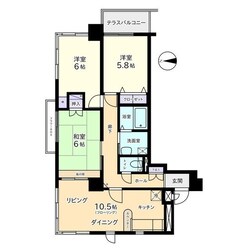 信開トピア大町の物件間取画像